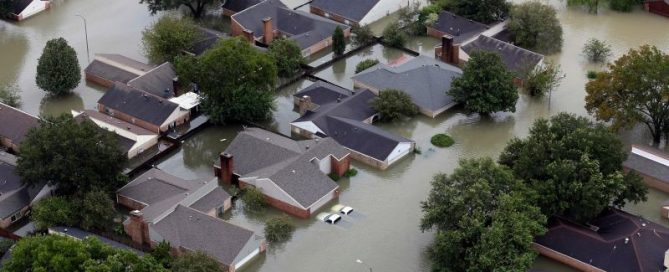 casas inundadas en 2017 por catástrofes naturales